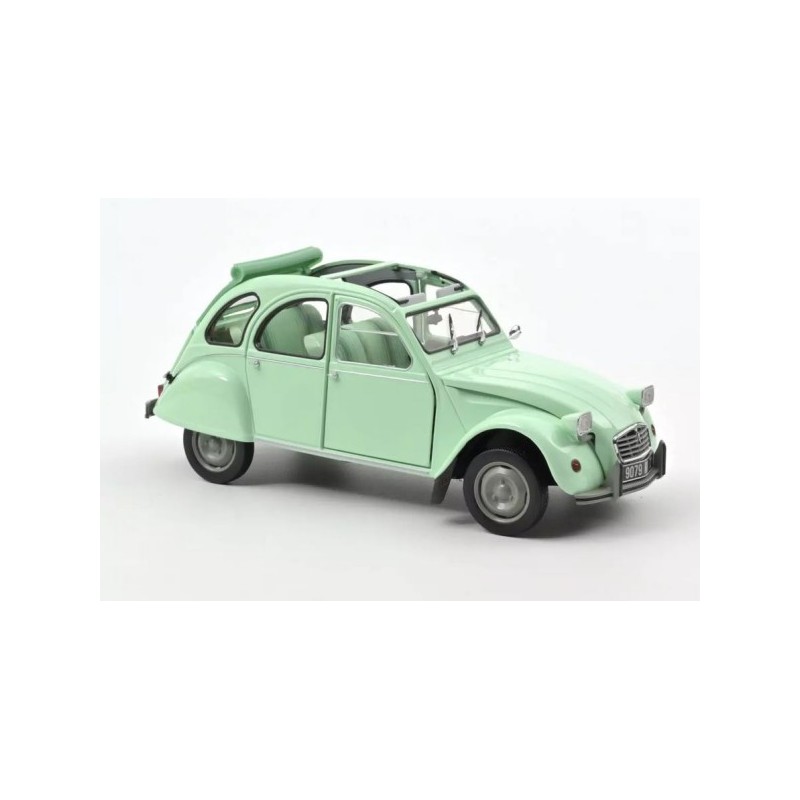 Norev - Véhicule miniature - Citroen 2CV6 club vert jade 1982