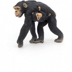 Papo - Figurine - 50194 - La vie sauvage - Chimpanzé et son bébé