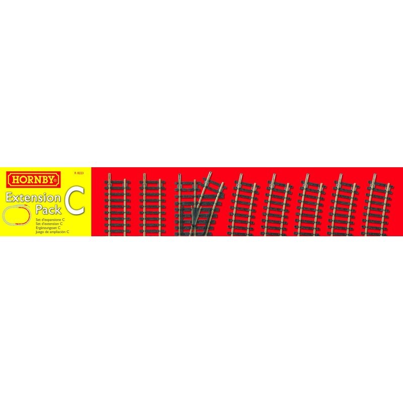 Hornby - Modélisme - Circuit de train - Pack de rails - Set d'extension C