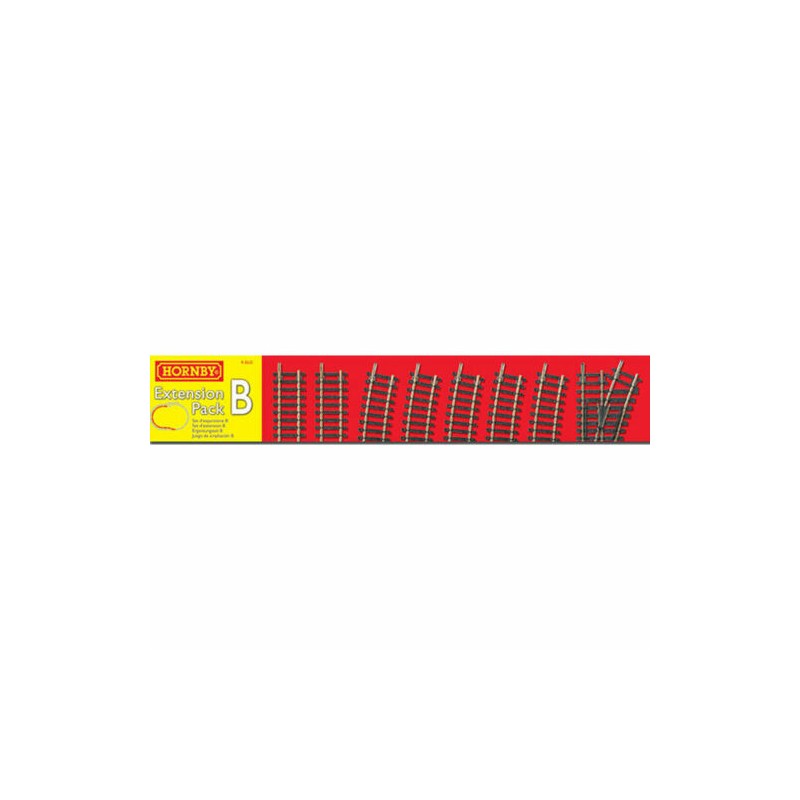 Hornby - Modélisme - Circuit de train - Pack de rails - Set d'extension B