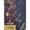 Canson - Blister de 5 cartes pliées mi teintes - Bleu indigo - 105x148 mm - 160g/m2