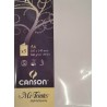 Canson - Blister de 5 cartes pliées mi teintes - Gris perle - 105x148 mm - 160g/m2