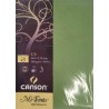 Canson - Blister de 5 enveloppes mi teintes - Vert pomme - 162x114 mm - 160g/m2