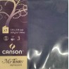 Canson - Blister de 5 cartes pliées mi teintes - Bleu indigo - 135x135 mm - 160g/m2