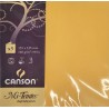 Canson - Blister de 5 cartes pliées mi teintes - Bouton d'or - 135x135 mm - 160g/m2