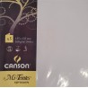 Canson - Blister de 5 cartes pliées mi teintes - Lilas - 135x135 mm - 160g/m2