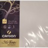 Canson - Blister de 5 cartes pliées mi teintes - Gris perle - 135x135 mm - 160g/m2