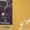 Canson - Blister de 5 enveloppes mi teintes - Bouton d'or - 140x140 mm - 160g/m2