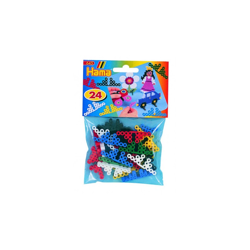 Hama - 645 - Loisirs créatifs - Blister de 24 supports Midi colorés