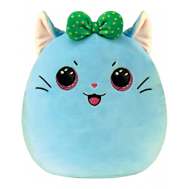 Peluche TY - Coussin 33 cm - Kirra le chat bleu