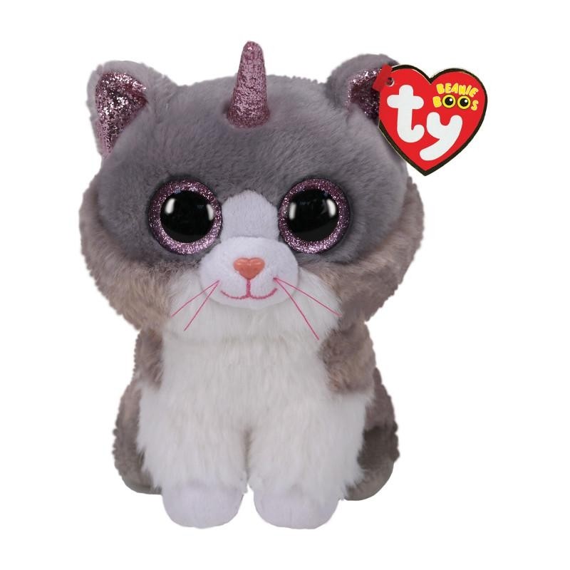 Peluche TY - Peluche 23 cm - Asher le chat