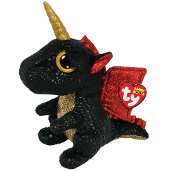 Peluche TY - Peluche 15 cm - Grindal le dragon