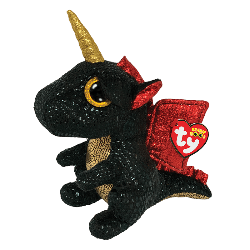 Peluche TY - Peluche 15 cm - Grindal le dragon