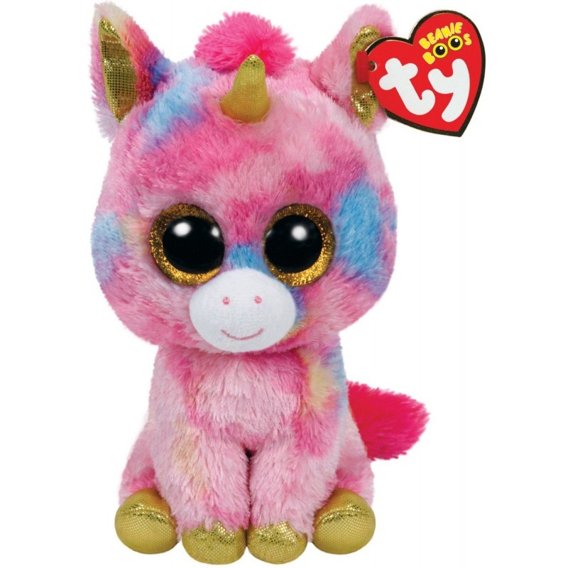 Peluche TY - Peluche 15 cm - Fantasia la licorne