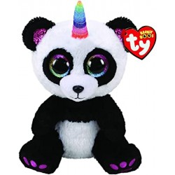 Peluche TY - Peluche 15 cm - Bamboo le panda licorne