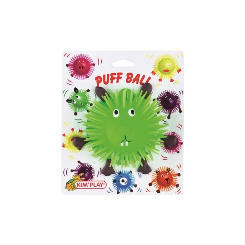Kim Play - Balle anti stress - Balle puffy animal - Coloris aléatoire