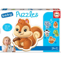 Educa - Jeu d'éveil - 5 puzzles évolutifs - Les bébés animaux