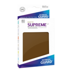 Ultimate Guard - Paquet de 80 sleeves Suprême UX - Taille standard - Marron mat