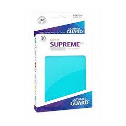 Ultimate Guard - Paquet de 80 sleeves Suprême UX - Taille standard - Bleu aquamarine mat