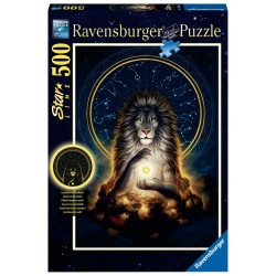Ravensburger - Puzzle Star Line 500 pièces - Lion rayonnant