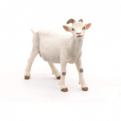 Papo - Figurine - 51144 - La vie à la ferme - Chèvre blanche
