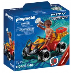 Playmobil - 71040 - City Action - Sauveteur en mer et quad rouge