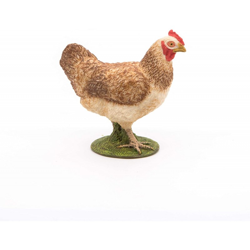 Papo - Figurine - 51159 - La vie à la ferme - Poule rousse