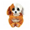 Peluche TY - Peluche 15 cm - Ruggles le chien blanc et marron