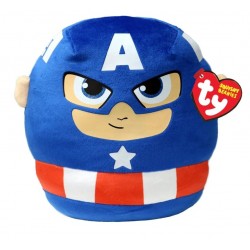 Peluche TY - Coussin 20 cm - Marvel - Captain America