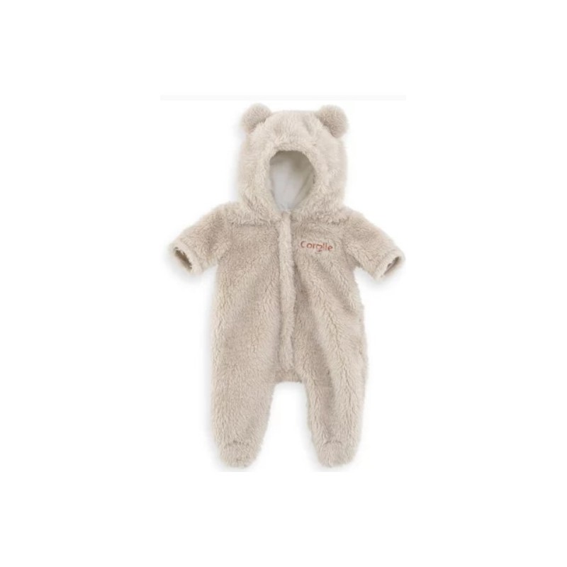 Corolle - Vêtement de poupée - Tenue pilote ourson crème - 36 cm