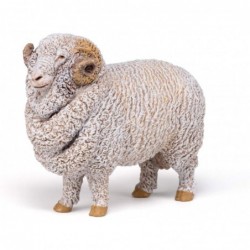Papo - Figurine - 51174 - La vie à la ferme - Mouton Mérinos