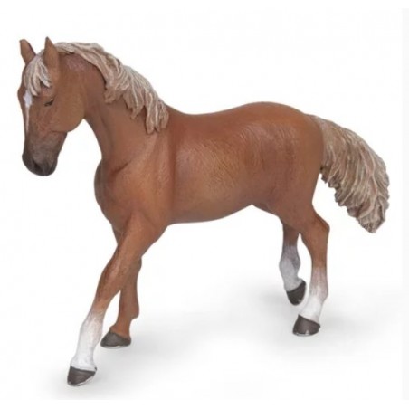 Papo - Figurine - 51533 - Chevaux, poulains et poneys - Jument pur sang anglaise alezane