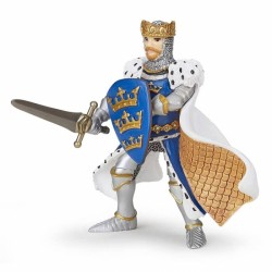 Papo - Figurine - 39953 - Médiéval fantastique - Roi Arthur bleu