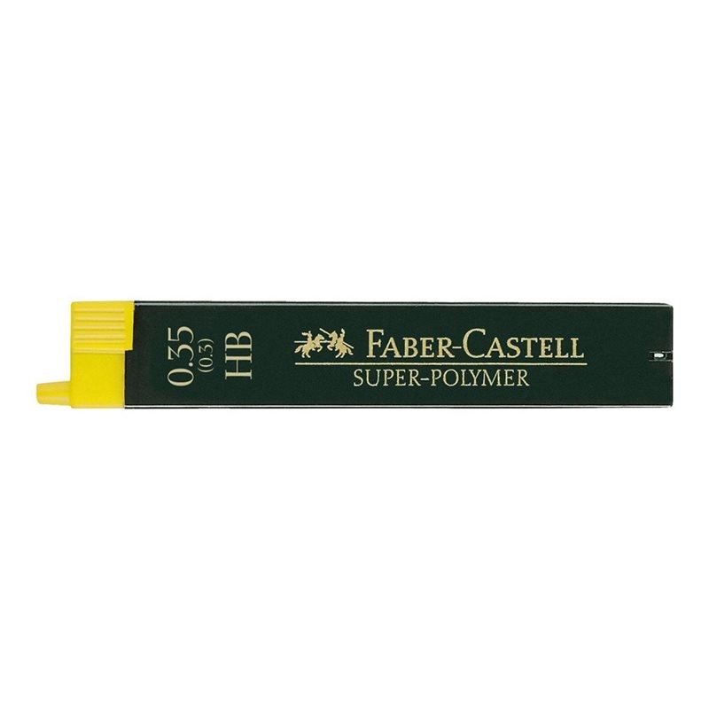 Faber Castell - Beaux arts - Etui de recharge de 12 mines HB pour porte mine - 0.35mm