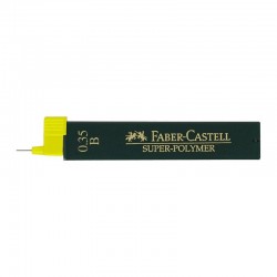 Faber Castell - Beaux arts - Etui de recharge de 12 mines B pour porte mine - 0.35mm