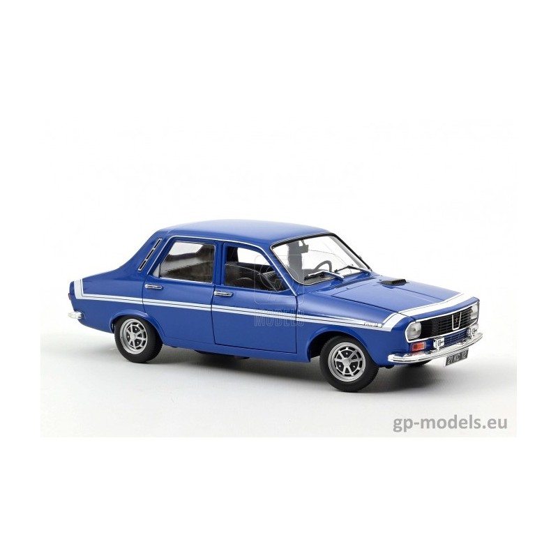 Norev - Véhicule miniature - Renault R12 Gordini bleu et blanche
