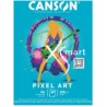 Canson - Beaux arts - Bloc de dessin XS'Mart Pixel Art - A4 - 40 feuilles - 120g/m2