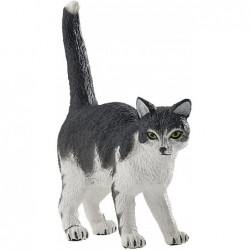 Papo - Figurine - 54041 - Chiens et chats - Chat noir et blanc