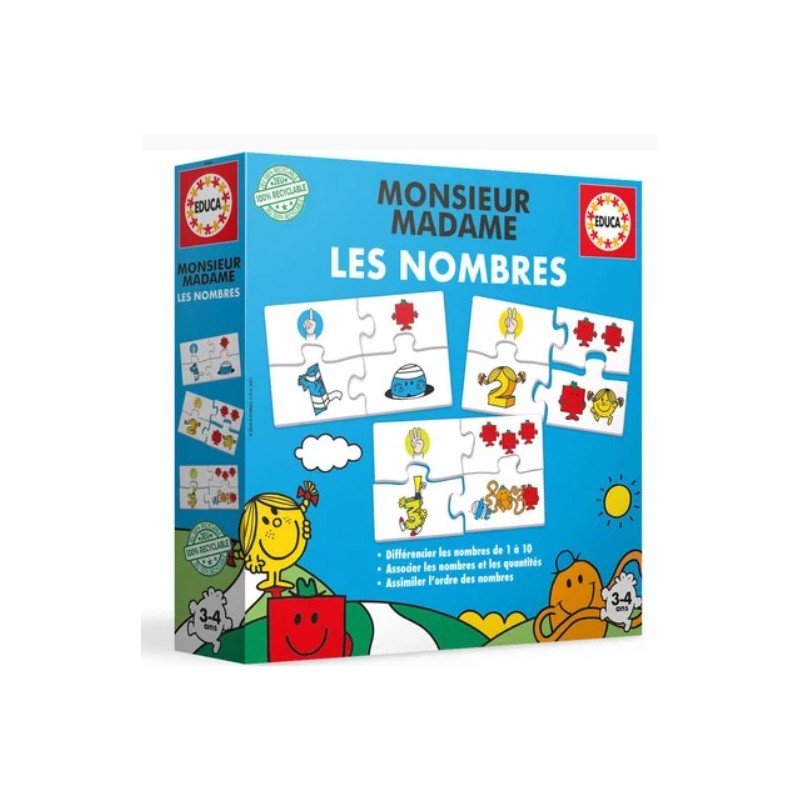 Educa - Jeu éducatif - Monsieur Madame - Les nombres