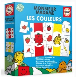 Educa - Jeu éducatif - Monsieur Madame - Les couleurs