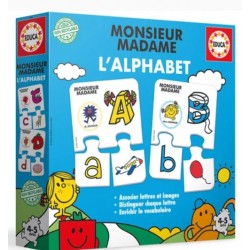 Educa - Jeu éducatif - Monsieur Madame - L'alphabet