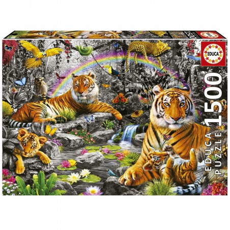 Educa - Puzzle 1500 pièces - Jungle brillante
