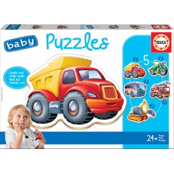 Educa - Mes premiers puzzles - 5 puzzles évolutifs - Véhicules