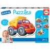 Educa - Mes premiers puzzles - 5 puzzles évolutifs - Véhicules