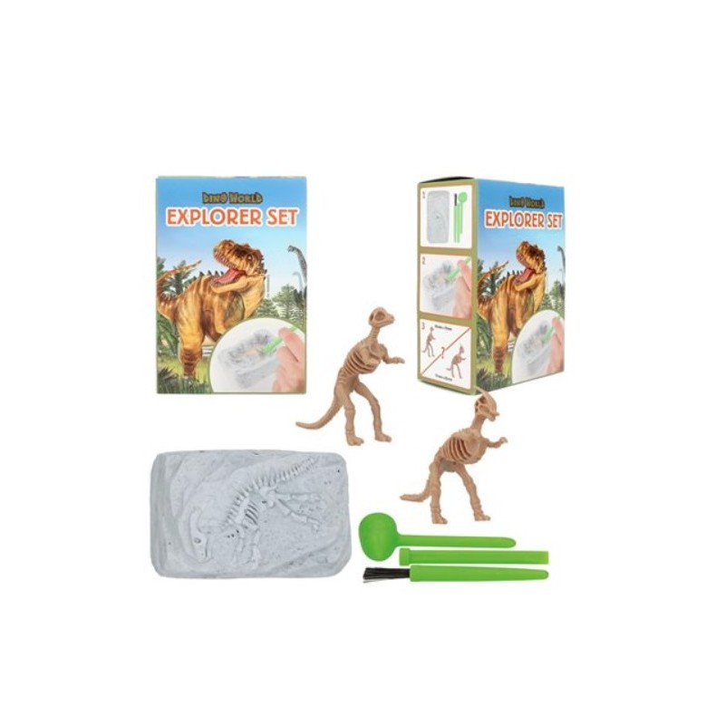 Depesche - Dino World - Petit set d'archéologue - Dinosaure à découvrir