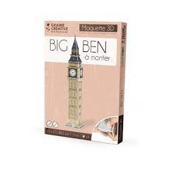 Graine créative - Puzzle 57 pièces - Maquette 3D - Big Ben