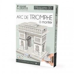 Graine créative - Puzzle 54 pièces - Maquette 3D - Arc de Triomphe