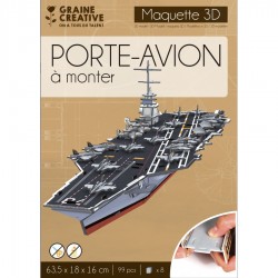 Graine créative - Puzzle 99 pièces - Maquette 3D - Porte avion