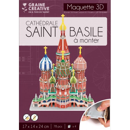 Graine Créative - Loisirs créatifs - Maquette 3D Cathédrale Saint Basil