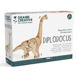 Graine Créative - Loisirs créatifs - Maquette 3D - Diplodocus
